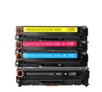 GFJHFDCR Compatible avec Les Fournitures d'imprimante Compatible avec Cartouche de Toner 410 410A CE410A CE411A CE412A CE413A 305A Compatible avec Entreprise 300 Couleur M351 M375nw M451nw M451(C)