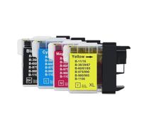 GFJHFDCR Compatible LC985 LC985BK LC985C LC985M LC985Y CARTRIDGES ENK Compatible avec DCP-J140W 145C 165C 195C 197C 385C 390CN MFC-J265W J410 J415W J220 IMPRIMITAGE(1set)