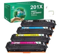 GFJHFDCR Ensemble de Cartouches de Toner 4PK 201X compatibles avec M252dw M252dn M277dw M277n CF400X