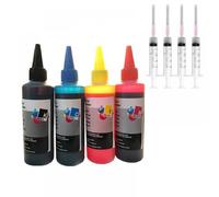 GFJHFDCR Kit à Encre Universal Rement 100 ML Compatible avec l'imprimante à Jet d'encre CARTIDGES(1BK 1C 1Y 1M)