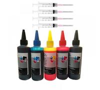 GFJHFDCR Kit à Encre Universal Rement 100 ML Compatible avec l'imprimante à Jet d'encre CARTIDGES(2BK 1C 1Y 1M)