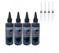 GFJHFDCR Kit à Encre Universal Rement 100 ML Compatible avec l'imprimante à Jet d'encre CARTIDGES(4BK)
