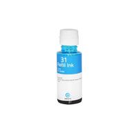 GFJHFDCR Kit de Recharge d'encre à Colorant 30 31, Compatible avec Les Fournitures d'imprimante, réservoir sans Fil 315 318 319 415 419 450 455 457(1Bottle-C)