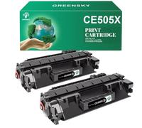 GFJHFDCR Paquet de 2 Toners Noirs CE505X 05X compatibles avec P2055X P2055d P2055dn
