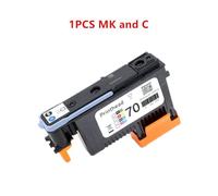 GFJHFDCR Remplacement Compatible de la tête d'impression Compatible avec 70 tête d'impression C9404A C9405A C9406A C9407A Fonctionne avec DesignJet Z2100 Z3100 Z3200 Z5200(1PCS MBK and Cyan)