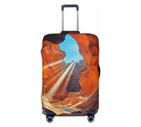 GFLFMXZW Antelope Canyon Housse de bagage élégante lavable extensible anti-rayures pour bagages de 45,7 à 78,7 cm, Noir , L