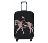 GFLFMXZW Housse de bagage de dressage élégante lavable et extensible anti-rayures pour bagages de 45,7 à 78,7 cm, Noir , XL