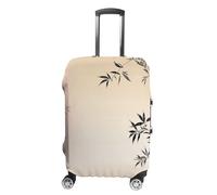 GFLFMXZW Housse de bagage de voyage élastique en bambou et arbre zen - Housse de protection pour bagages de voyage anti-rayures - Housse décorative pour adulte, Bambou et Arbre Zen, S