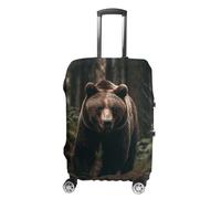 GFLFMXZW Housse de bagage de voyage élastique - Housse de bagage en forme d'ours dans un arbre - Housse de protection pour bagages de voyage anti-rayures - Housse décorative pour adulte, Ours dans un