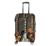 GFLFMXZW Housse de bagage de voyage élastique pour guitares - Housses de protection pour bagages anti-rayures - Housse décorative pour adulte, art des guitares, L