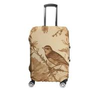 GFLFMXZW Housse de bagage de voyage élastique pour valise, housse de protection pour bagages, anti-rayures, housse décorative pour adulte, Un oiseau dans le champ, M