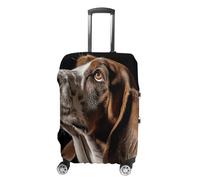 GFLFMXZW Housse de bagage de voyage élastique pour valise, housse de protection pour bagages, anti-rayures, housse décorative pour adulte, Un Basset Hound, L