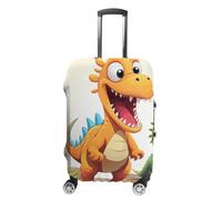 GFLFMXZW Housse de bagage de voyage élastique pour valise, motif dinosaure, housse de protection pour bagages, anti-rayures, housse décorative pour adulte, Images de dinosaures de dessin animé, XL