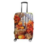 GFLFMXZW Housse de bagage de voyage, housse de valise élastique, housse de protection pour bagages, housse de protection pour bagages, anti-rayures pour adultes, pour l'automne et l'Action de grâces,