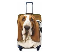 GFLFMXZW Housse de bagage de voyage pour basset hound - Pour valises de 45,7 à 81,3 cm, Noir , S