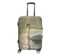 GFLFMXZW Housse de bagage Swan in Water pour valise, approuvée par la TSA, élégante, lavable, extensible, protection anti-rayures, pour bagages de 48 à 81 cm, Style :, L, Housse de bagage