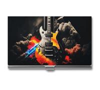 GFLFMXZW Porte-cartes de visite en métal pour homme et femme - Porte-cartes de poche - Style rock - Pour cartes de crédit - Fermeture à boucle, Style :