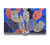 GFLFMXZW Porte-cartes de visite en métal pour homme et femme - Style cactus - Porte-cartes de crédit - Porte-carte d'identité - Fermeture à boucle, Style :