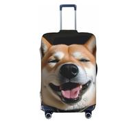 GFLFMXZW Shiba Inu - Housse de bagage élégante et extensible lavable et anti-rayures pour bagages de 45,7 à 78,7 cm, Noir , XL