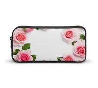 GFLFMXZW Trousse à crayons à large ouverture - Grande capacité - Motif fleurs - Esthétique - Fermeture éclair - Pochette portable pour pièces de monnaie - Organiseur de bureau, Style :, 22*12*5cm,