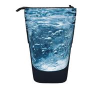 GFLFMXZW Trousse à crayons télescopique avec fermeture éclair - Imprimé à l'eau, Noir , Taille unique