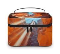 GFLFMXZW Trousse de maquillage de voyage pour femme - Antelope Canyon - Grande trousse de maquillage pour sac à main, trousse de réception, Antelope Canyon, 25 x 18 x 15 cm, trousse de maquillage,