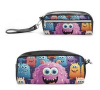 GFLFMXZW Trousse de maquillage de voyage pour femme - Grande trousse de maquillage motif monstre coloré - 20 x 10 x 5,5 cm, Monstre coloré, 20*10*5.5cm, Trousse de maquillage