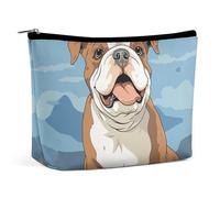GFLFMXZW Trousse de maquillage de voyage pour femme - Grande trousse de maquillage pour sac à main - Bouledogue anglais - Taille unique, Bulldog anglais, Taille unique, Trousse de maquillage