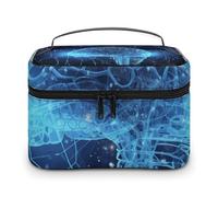 GFLFMXZW Trousse de maquillage de voyage pour femme - Intelligence artificielle - Trousse de maquillage pour sac à main - Grand étui de rangement de maquillage - Sac de réception - Cerveau