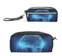 GFLFMXZW Trousse de maquillage de voyage pour femme - Intelligence artificielle - Trousse de maquillage pour sac à main - Grande trousse de rangement de maquillage, cerveau d'intelligence