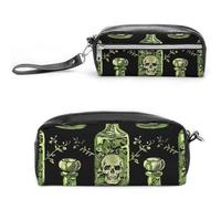 GFLFMXZW Trousse de maquillage de voyage pour femme - Motif bouteille de poison - Pochette de maquillage pour sac à main - Grande trousse de rangement de maquillage - Motif bouteille de poison - 20 x