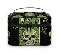 GFLFMXZW Trousse de maquillage de voyage pour femme - Motif bouteille de poison - Pochette de maquillage pour sac à main - Grand étui de rangement de maquillage - Sac de réception - Motif bouteille de