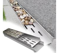 GFLPSQIA caniveau Drainage Caniveau De Drainage en Résine De 9, 15, 20, 30 Ou 35 Cm De Hauteur, Fossé De Drainage À Forte Capacité De Charge, Kit De Drainage(60 X 10 X 9cm)