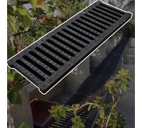 GFLPSQIA caniveau Drainage Couverture De Drain De Tranchée Amovible, Couverture De Gouttière De Jardin Extérieure pour Le Drainage De Ferme D'élevage/Balcon(W 20cm x H 3cm)