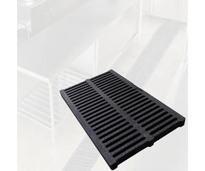 GFLPSQIA caniveau Drainage Drainage De Canal en Résine De Largeur 10 15 20 25 30 35 40 50 Cm, Système De Drainage De Tranchée Extérieur pour Écoles/industriels(W 35cm x H 4cm)