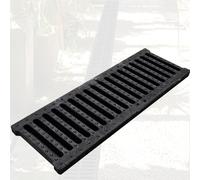 GFLPSQIA caniveau Drainage Grille De Drainage Extérieure Robuste pour Trottoirs Et Restaurants, Kit De Drainage pour Tranchées, Prévention des Obstructions pour(40 x 3 cm/16 x 1 in)