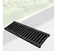 GFLPSQIA caniveau Drainage Grille De Drainage pour Tranchées (10, 20, 30, 40, 50 Cm De Large), Système De Drainage pour Sols D'usine/laboratoires, Grille De Drainage(10 x 2 cm/4 x 1 in)