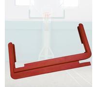 GFLPSQIA Protections pour poteaux de Basket Rembourrage De Panneau Arrière en EVA Épais, Bande De Rembourrage De Protection avec Vis, Protection De Bord Légère, Ajustement Universel(A- Red,Pack of 4)