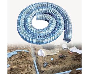 GFLPSQIA Tuyau de Drainage français Tuyau De Drainage De Jardin De 50, 100, 200, 250 Ou 300 Mm De Diamètre, Perforé, Ondulé Et Extensible pour Travaux Hydrauliques Drain(L 15M Dia 250MM)