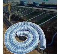 GFLPSQIA Tuyau de Drainage français Tuyau De Drainage Perforé, Tube De Redirection d'eau Souterrain, Tuyau De Drainage Français À Infiltration Douce pour Derrière Un Mur De(L 3.0M Dia 300MM)