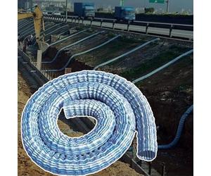 GFLPSQIA Tuyau de Drainage français Tuyau De Drainage Perforé, Tube De Redirection d'eau Souterrain, Tuyau De Drainage Français À Infiltration Douce pour Derrière Un Mur De(L 17M Dia 50MM)