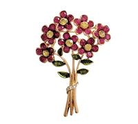 GFM Broche "Forget Me Not " - Broche florale étincelante, M, Métal
