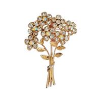 GFM Broche "Forget Me Not " - Broche florale étincelante, M, Métal