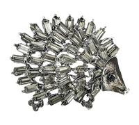 GFM Broche hérisson en cristal scintillant - Noël, Saint-Valentin, anniversaire, fête des mères, mariage, anniversaire de mariage, Petit, Métal