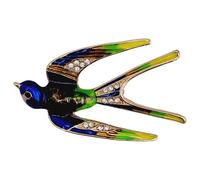 GFM Broche oiseau hirondelle - Noël, fête des mères, anniversaire, Saint-Valentin, Small, Métal