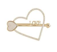 GFM® Broche romantique en forme de cœur avec anges et fées pour Saint-Valentin, anniversaire, épouse, petite amie, petit ami (Brch-LV), Small, Métal, Cristal
