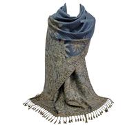 GFM® Châle écharpe de style pashmina au motif de mosaïque florale (MSC-A), L