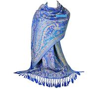 GFM Écharpe de style pashmina de fleurs en mosaïque.(MSC-A)