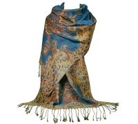 GFM Écharpe de style pashmina de fleurs en mosaïque.(MSC-A)