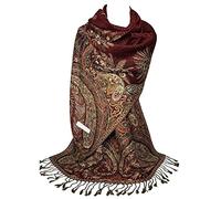 GFM Écharpe de style pashmina de fleurs en mosaïque.(MSC-A)